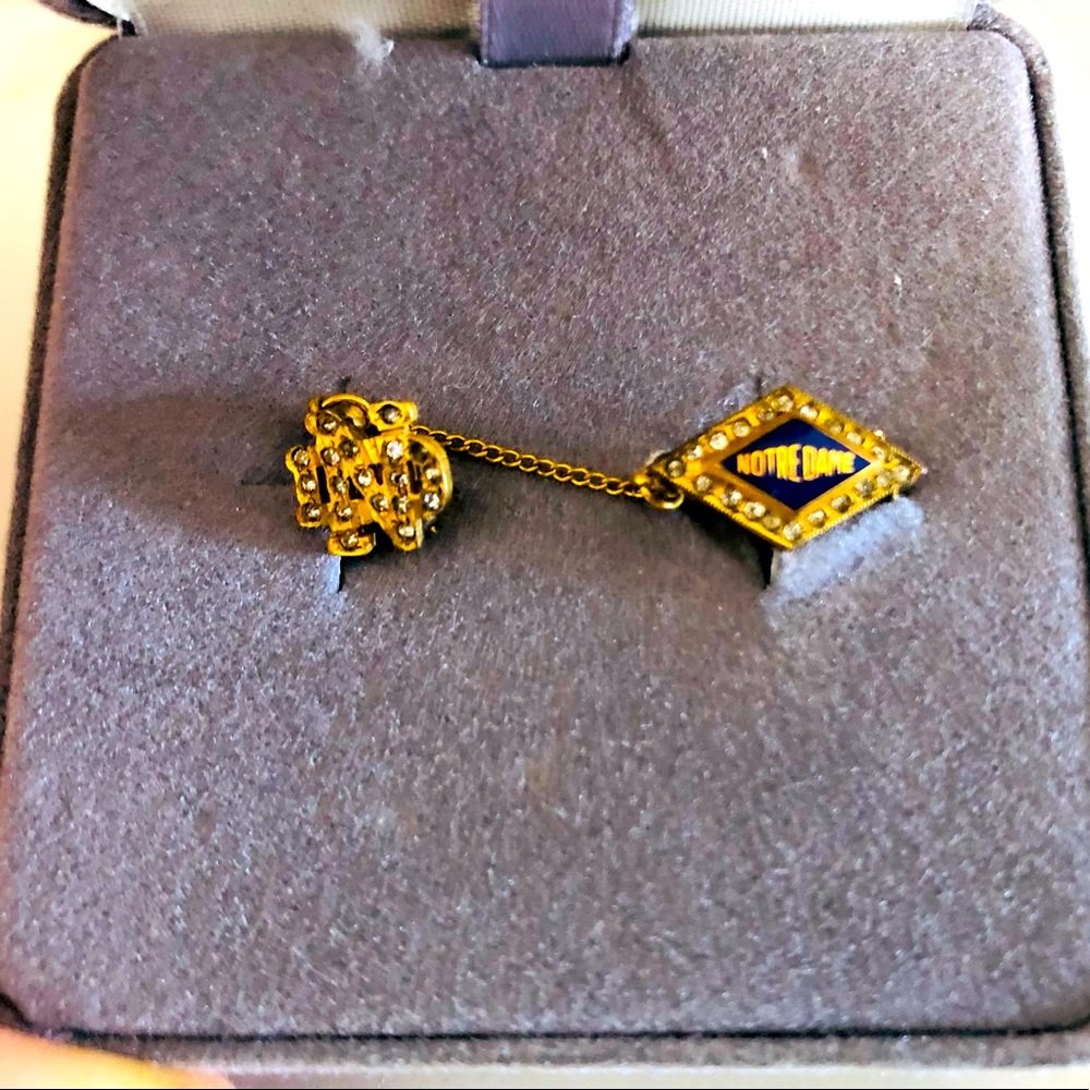 NOTRE DAME Gold Filled Vintage Pin